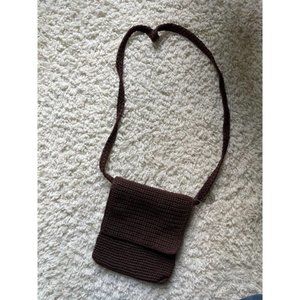 The Dark Chocolate Brown Crossbody Woven Bag